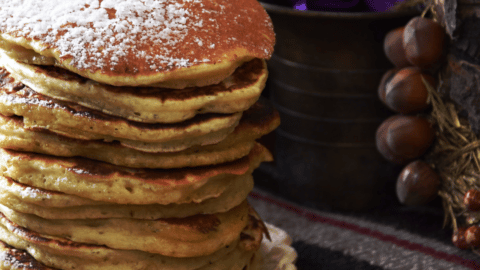 Pancakes à la  crème de marrons