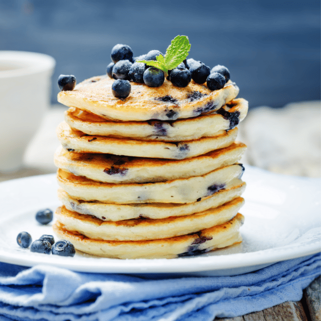 Pancakes healthy aux myrtilles
