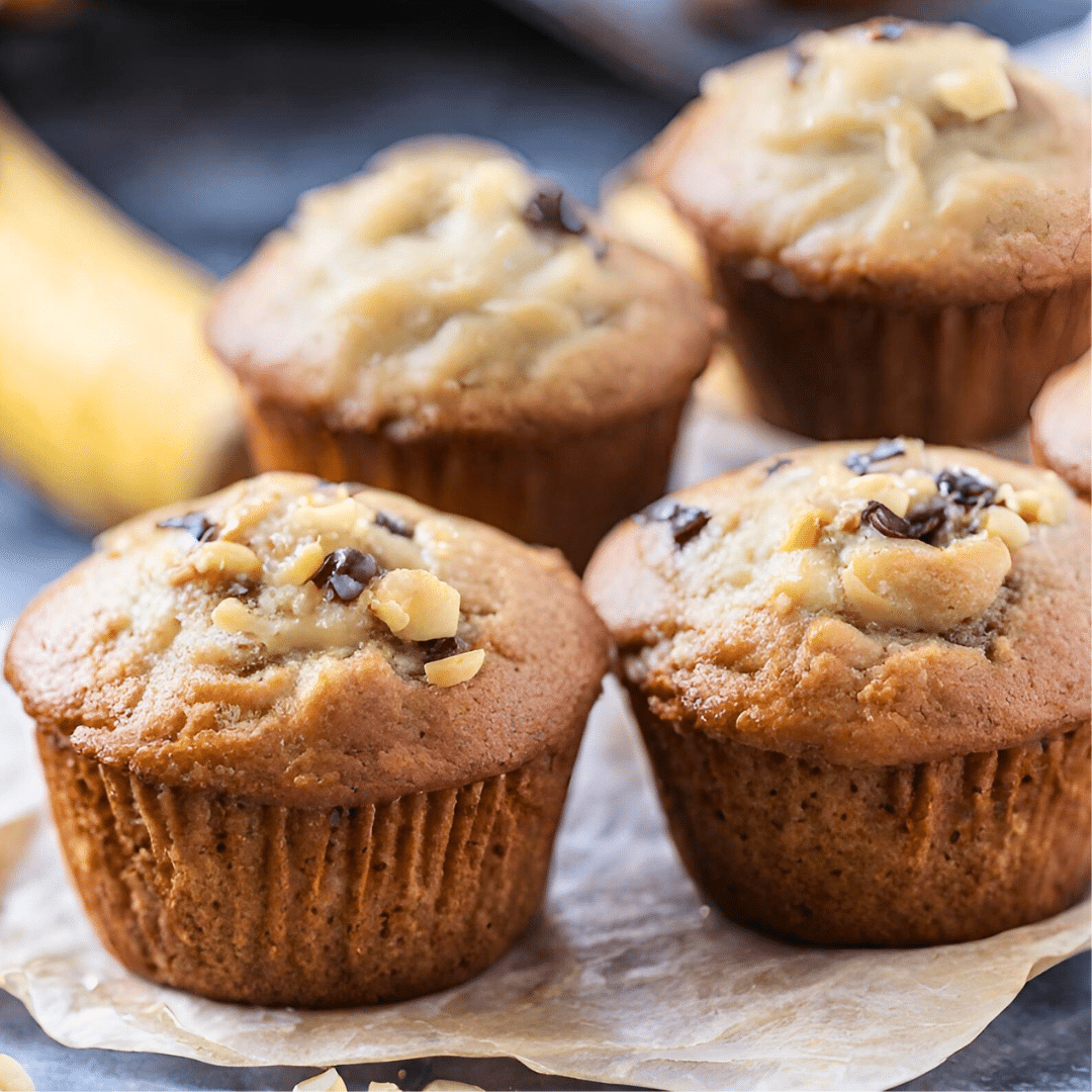 Muffins healthy Façon Banana Bread
