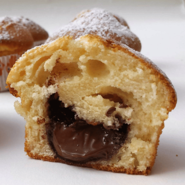 Muffins healthy Fourrés au chocolat