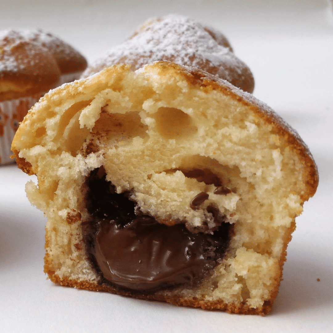 Muffins healthy -  Fourrés au chocolat