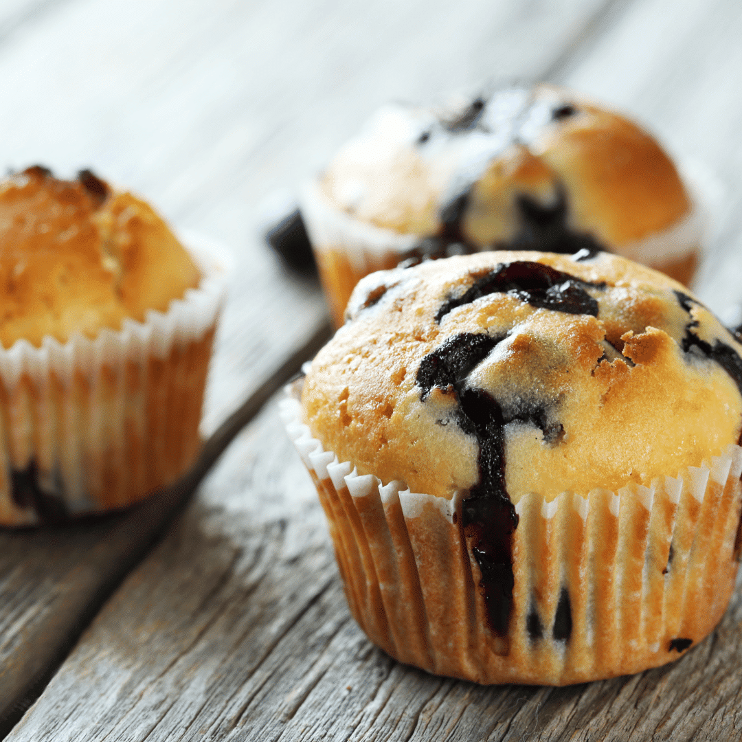 Recette healthy de muffins aux myrtilles