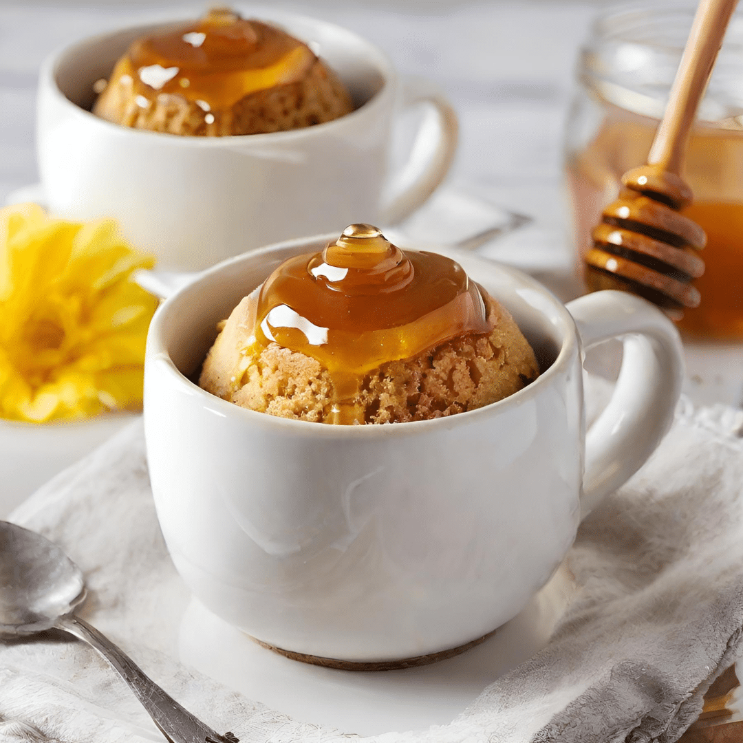 Recette de mug cake healthy au miel