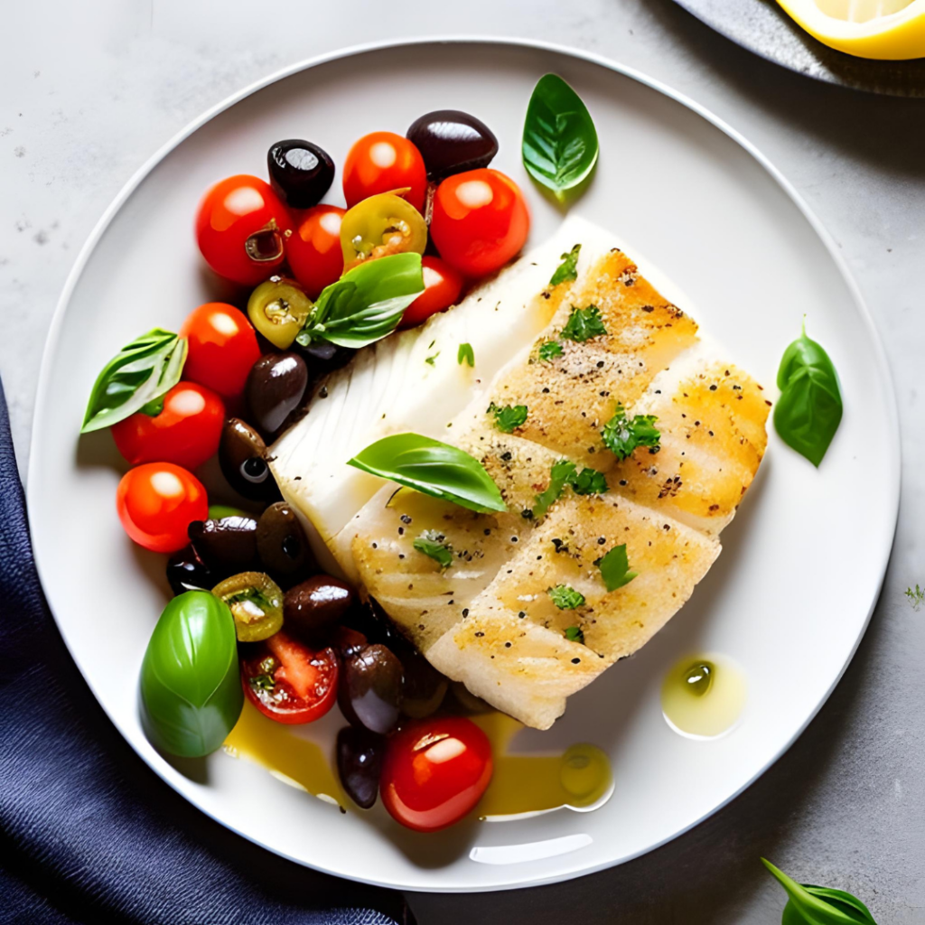 Filets De Cabillaud Aux Tomates Cerises Et Olives : Sain Et Simple