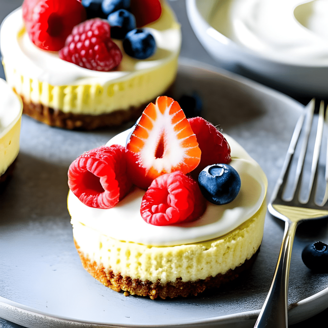 Mini Cheesecakes Healthy au Yaourt : Une Gourmandise Légère et Équilibrée