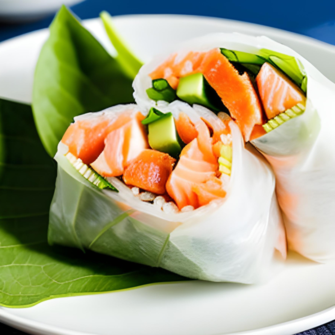 Rouleaux de Printemps au Saumon