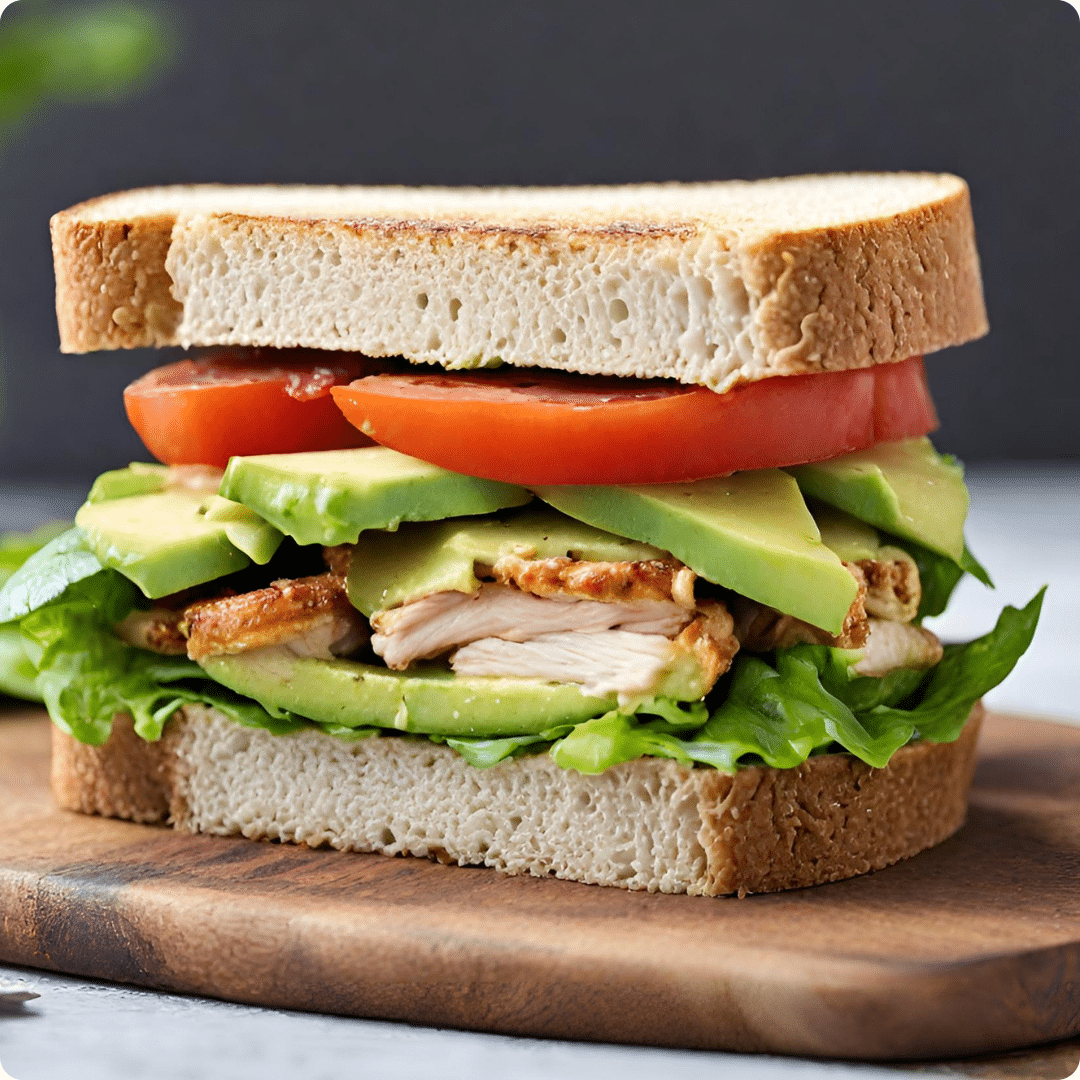 Sandwich Poulet Avocat : Recette Saine et Rapide pour Déjeuner