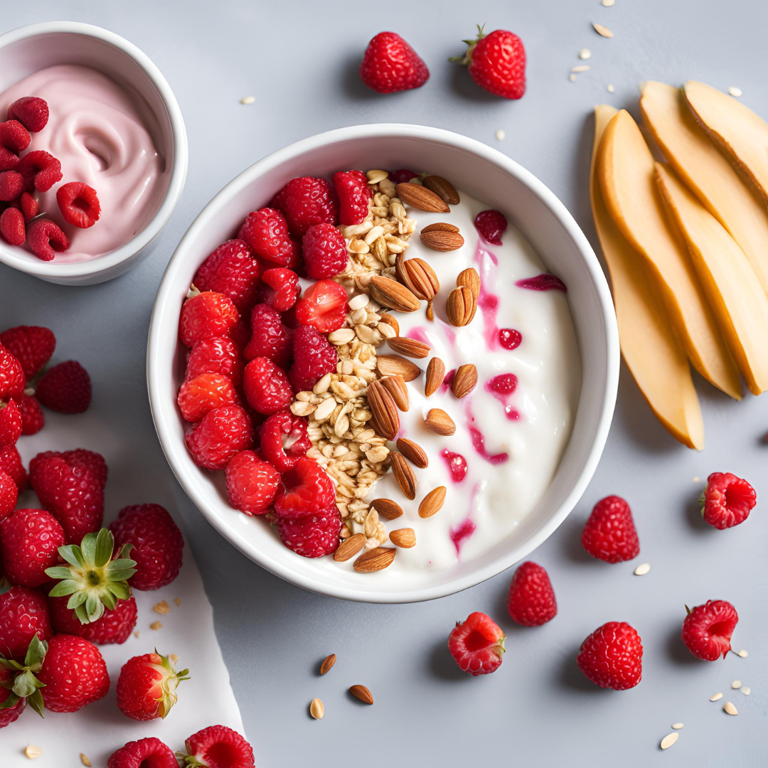 Recette de Yaourt Bowl aux Fruits Rouges et Amandes : Un Petit-Déjeuner Sain et Facile à Préparer