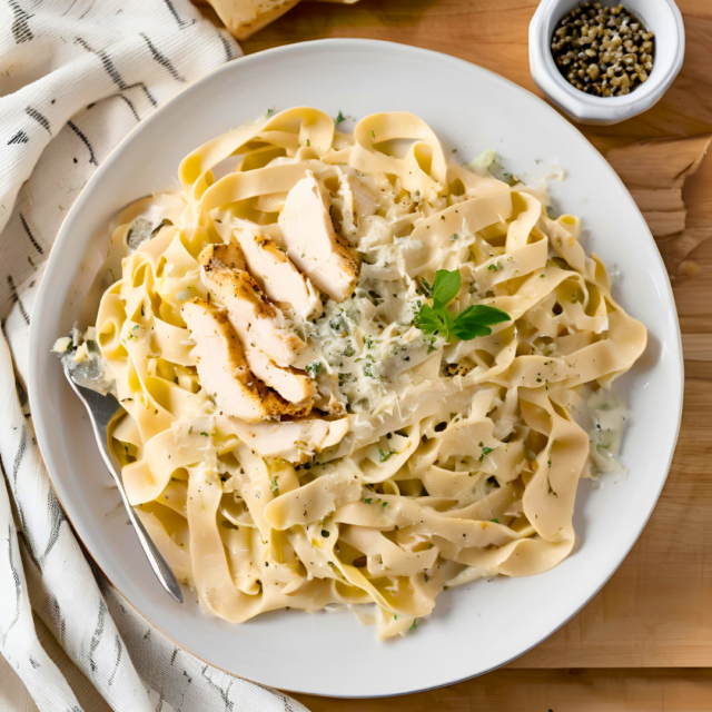 Pasta Alfredo au poulet